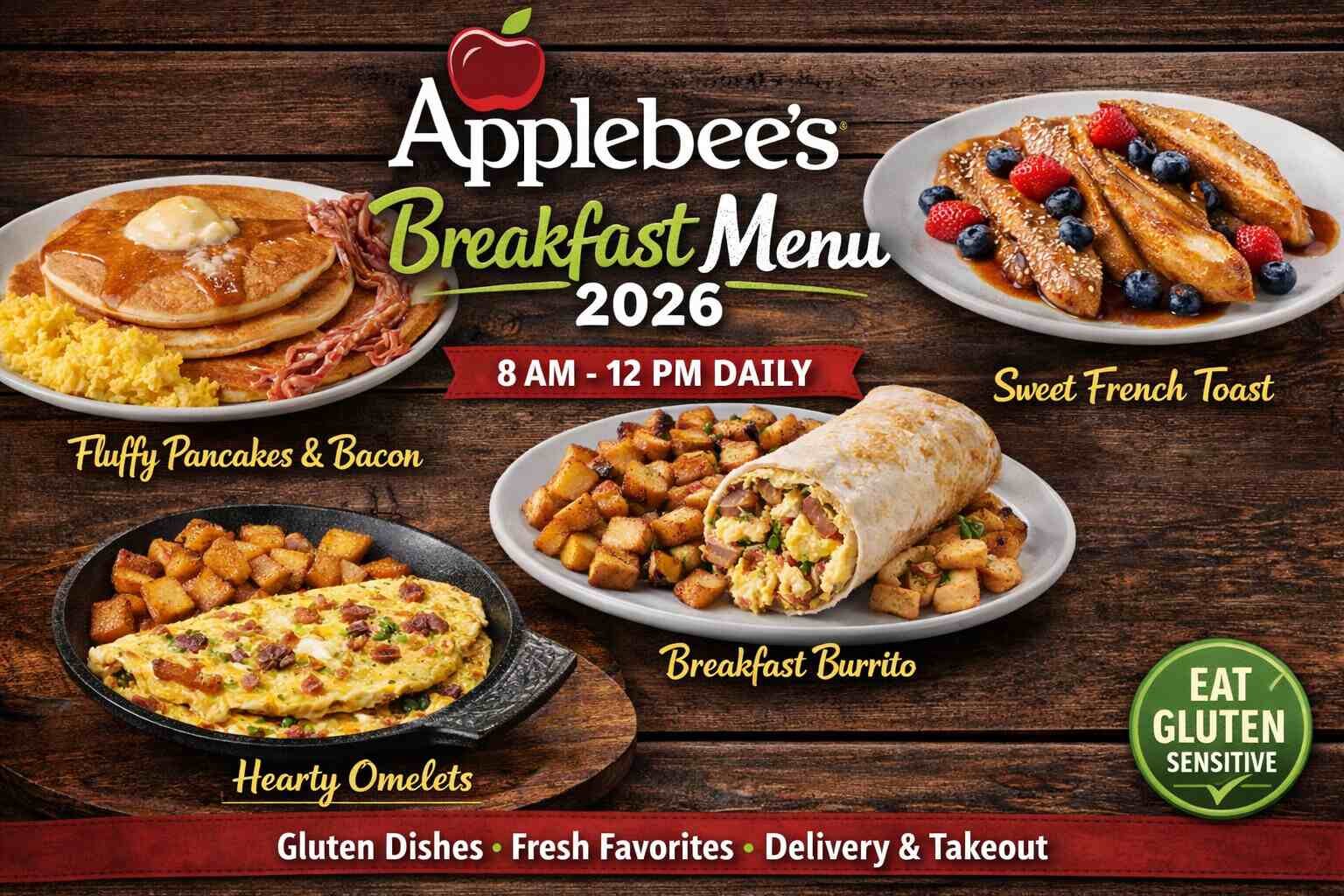 Applebee's Breakfast Menu 2026 – Items, Prices & Hours
